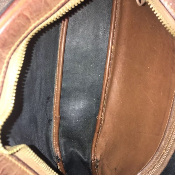 Vintage Ghurka Marley Hodgson Purser No. 76 Crossbody Bag In Rare Two Tone Navy - Picture 5 of 6